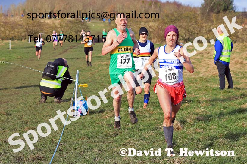 Womens 35 and Over and Mens 65 and Over, 2024 NEMAA Cross Country Champs., Wallsend. Photo: David T. Hewitson/Sports for All Pics